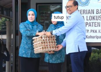 Perumda Air Minum Tirta Kahuripan Gandeng TP PKK Bogor Salurkan 60 Ribu Butir Telor