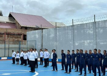 Lembaga Pemasyarakatan Narkotika Kelas II-A Pematang Siantar Kanwil Kemenkumham Sumatera Utara Gelar Upacara Peringatan Hari Pahlawan