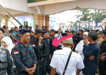 Ratusan Team AKSI Pasang Badan Kawal Kunjungan Anies Baswedan di Parsulukan Serambi Babusallam Simalungun
