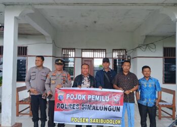 Polsek Saribudolok Gelar Cooling System Menuju Pemilu Aman dan Damai tahun 2024 di Wilkum Polsek Saribudolok