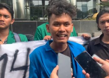 Gabungan Mahasiswa Labuhan Batu Geruduk Kantor KPK RI Minta Eks Kadis PUPR Labuhan Batu Diperiksa Dugaan Korupsi 14 Titik