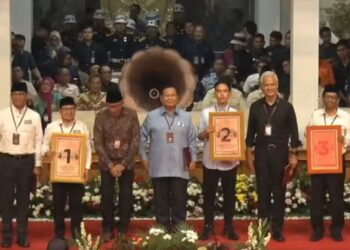 Pilpres 2024: Anies-Muhaimin Nomor Urut 1, Prabowo-Gibran Nomor Urut 2, Ganjar-Mahfud Nomor Urut 3