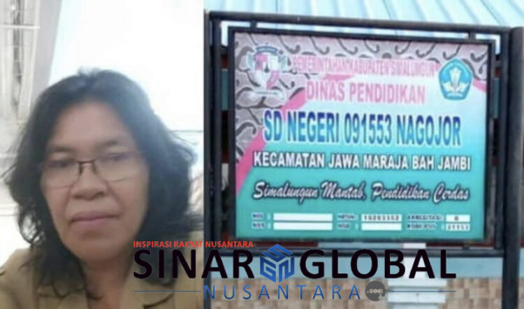 Keterangan gambar:Kasek SDN 091553 Nagojor Rentauli Nainggolan .