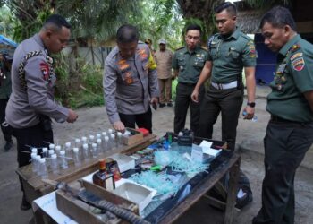 Dipimpin Kapolda Sumut, Pangdam I BB Hingga Kepala BNN Sumut, Barak Judi Narkoba di Kutalimbaru di Ubrak-Abrik Personel Gabungan