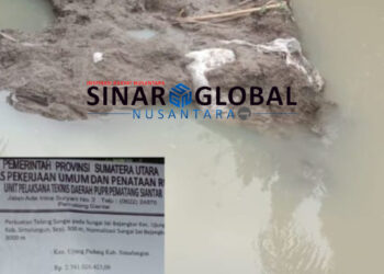 Anggaran Normalisasi Sungai Sei Bejangkar 2,7 Miliar Baru Usai Dikerjakan CV.ANUGRAH HARAPAN Sudah Jebol. Ada Korupsi Kah