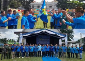 Biru Lambang Kepercayaan dan Kesetiaan Hiasi Kota Sampan Tao Perdagangan Pada Pelantikan PK KNPI Bandar,Azwan Damanik”Kami Siap Sokong Program Pemerintah dan Kembangkan Organisasi”