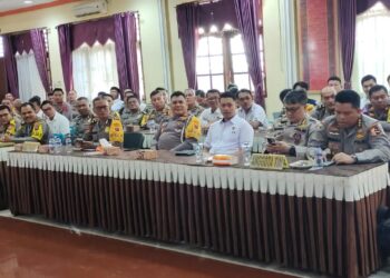 Polres Simalungun Ikuti WasOps Mantap Brata Toba 2023-2024 dalam Rangka Pengamanan Pemilu