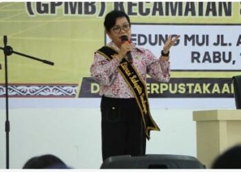 Bunda Literasi Simalungun Nyonya Ratnawati Radiapoh Hasiholan Sinaga Ingatkan Budaya Membaca Penting Bagi Anak