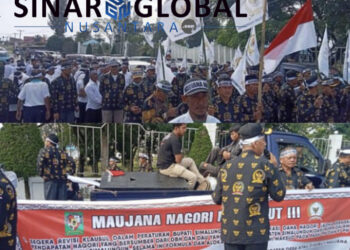 600 Massa Pejuang Aspirasi Rakyat Turun Gunung Tuntut 4 Poin Penting ,Termasuk Maksimalkan Kinerja Pemerintah Desa di Simalungun