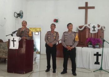 Wakapolres Simalungun Menggelar Kegiatan Minggu Kasih di Gereja HKBP Rogate Bangun