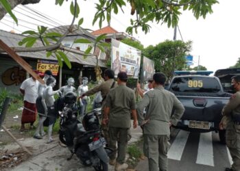 5 Manusia Silver Diamankan dan Diserahkan Kepada Sat PP Kota Denpasar