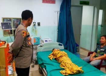 Polsek Bangun Bantu Evakuasi Anak Berusia 5 Tahun Meninggal Tenggelam di Sungai Bah Bolon Simalungun