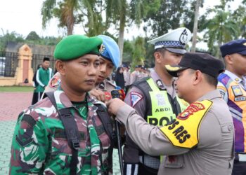Kapolres Siak AKBP Asep Sujarwadi Pimpin Apel Gelar Pasukan Ops Keselamatan LK Tahun 2024