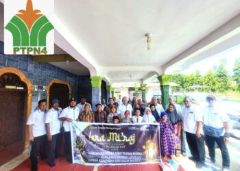 PTPN IV Unit Tijowan Bersama IKBI Santuni Anak Yatim dan Kaum Dhuafa Disekitar Perkebunan