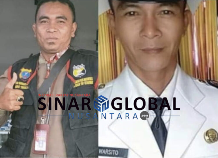 Keterangan foto Kiri:Ketua FKPM kabupaten Simalungun Mustar Nainggolan.
Kanan:Pangulu Nagori Pem Kerasan Warsito