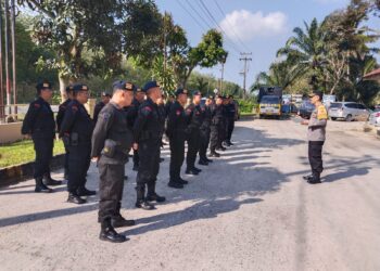 Sukses Amankan Pemilu 2024 di Simalungun, Polres Gelar Apel Pelepasan Personil Brimob