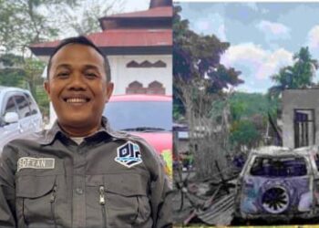 Rumah Wartawan di Labuhan Batu Dibakar OTK,DPD PJS Sumut Kecam