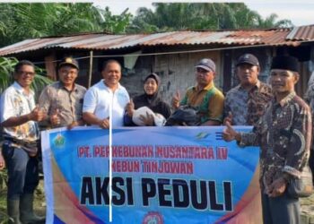 Lagi dan Lagi PTNP IV Regional ll Kebun Unit Tinjowan Bersama SPBUN Gelar Jumat Berkah Sekaligus Santuni Anak Yatim
