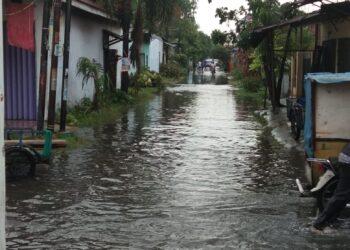 Diduga Kurang Pembenahan Perumnas Mandala Medan Langganan Banjir,2 Jam Hujan Sudah Jadi Lautan