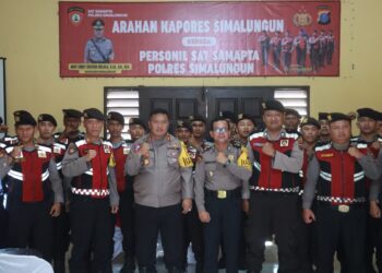 Sampaikan Arahan kepada Sat Samapta Polres Simalungun, Kapolres Tekankan Integritas dan Keahlian Dalam Penjagaan Kamtibmas
