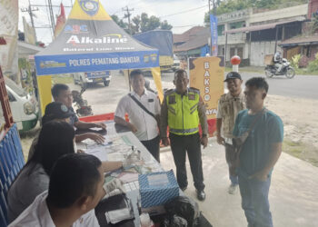 Pintu Masuk Pos Yan III Sat Resnarkoba Polres Pematangsiantar Test Urine Awak Angkutan Darat
