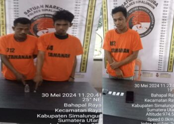 Polsekta Tanah Jawa Resort Simalungun Ciduk Sindikat Pengguna dan Pengedar Shabu Dari Bosar Nauli