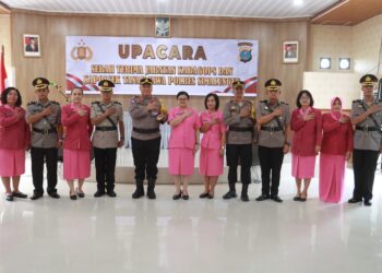 Upacara Serah Terima Jabatan Polres Simalungun Dipimpin Langsung oleh Kapolres Simalungun AKBP Choky Sentosa Meliala
