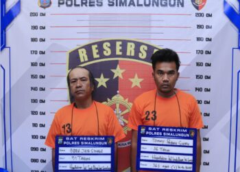 Jatanras Polres Simalungun Berhasil Bekuk Dua Pelaku Pencurian Besi Beton, Tidak Berkutik Saat Diamankan