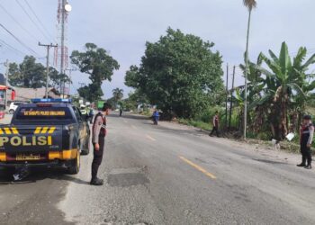 Polres Simalungun Amankan Arus Lalu Lintas di Jalur Wisata Saat Libur Akhir Pekan