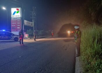 Operasi Blue Light Patrol oleh Sat Lantas Polres Simalungun Berhasil Jaga Ketertiban Malam Hari