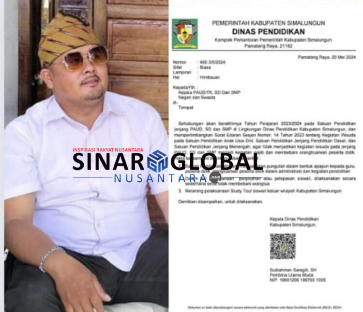 Keterangan foto kiri: Aktivis Purba Blankon menyuarakan inspirasi orang tua siswa soal Studi Tour, Kanan: Himbau Dinas Pendidikan Kabupaten Simalungun soal Studi Tour