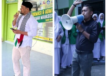 Civitas Akademika Stikes Muhammadiyah Lhokseumawe Gelar Aksi Bela Palestina Di Halaman Kampus