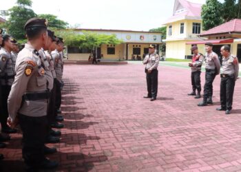 Kabag Ops Pimpin Pelatihan Rutin Pengendalian Massa untuk Kesiapsiagaan Kontijensi Wilayah Simalungun