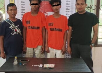 Polsek Perdagangan Gagalkan Pesta Sabu, Berhasil Tangkap Dua Pengedar Narkoba di Simalungun