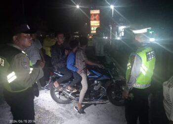 Polsek Tanah Jawa Resor Simalungun Gelar Razia Antisipasi Geng Motor dan Balap Liar