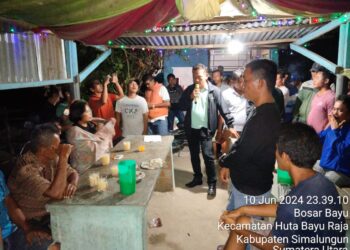 Menjaga Kamtibmas Tetap Aman, Kapolsek Tanah Jawa Tertibkan Warung Buka Larut Malam di Simalungun
