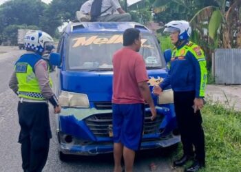 Kasat Lantas Polres Simalungun IPTU Jonni Gelar Patroli Hunting System untuk Antisipasi Kecelakaan di Jalur Lintas Timur Sumut