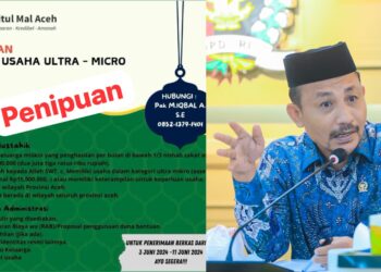 Waspada!!! Penipuan Catut Nama Haji Uma dan Bantuan Modal Usaha Baitul Mal Aceh, ini Yang Perlu Dilakukan