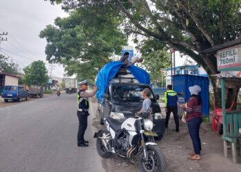 Patroli Kasat Lantas Polres Simalungun IPTU Jonni Antisipasi Geng Motor dan Truk ODOL