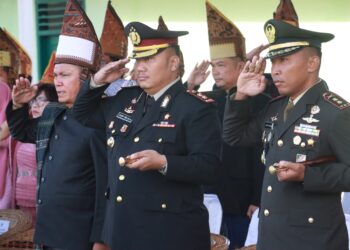 Kapolres Simalungun Hadiri Upacara Peringatan Hari Lahir Pancasila Tahun 2024 di Lapangan Koramil Model 08/Bangun