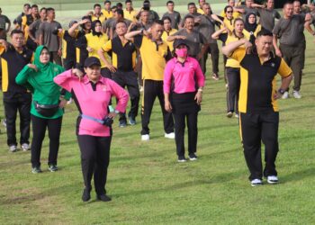 Meningkatkan kebersamaan Polres Simalungun dan Kodim 0207/Simalungun Gelar Olah Raga Bersama Peringati Hari Bhayangkara Ke-78