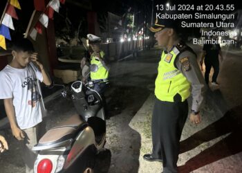 Polsek Tanah Jawa Resor Simalungun Gelar Razia Antisipasi Peredaran Narkoba dan Gangguan Kamtibmas