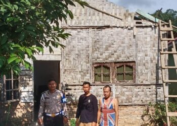Evakuasi Cepat oleh Kapolsek Raya Kahean Setelah Bencana Angin Kencang di Simalungun