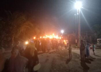 Polsek Perdagangan Amankan Pawai Obor Sambut Tahun Baru Islam 1 Muharram 1446 H