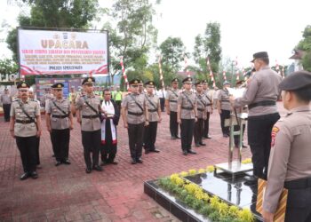 Upacara Serah Terima Jabatan di Polres Simalungun, Kapolres Tekankan Dedikasi dan Integritas