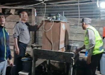 Berantas Perjudian Polsek Raya Resort Simalungun Menggelar Razia Judi Togel di Dolok Masagal