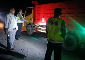 Tengah Malam, Polsek Saribudolok Lakukan Razia Antisipasi Aksi Kejahatan Jalanan