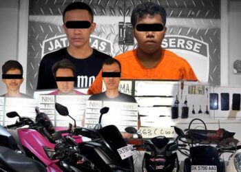 Polsek Denpasar Selatan Berhasil Amankan Dua Pelaku Curanmor dan Tiga Penadah