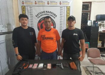Sat Narkoba Polres Simalungun Tangkap Kakek gegara Jual Narkoba, Sabu 115 Gram – Airsoft Gun Disita