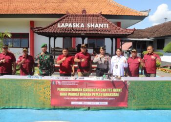 Lapas Karangasem Gelar Penggeledahan Gabungan dan Tes Urine